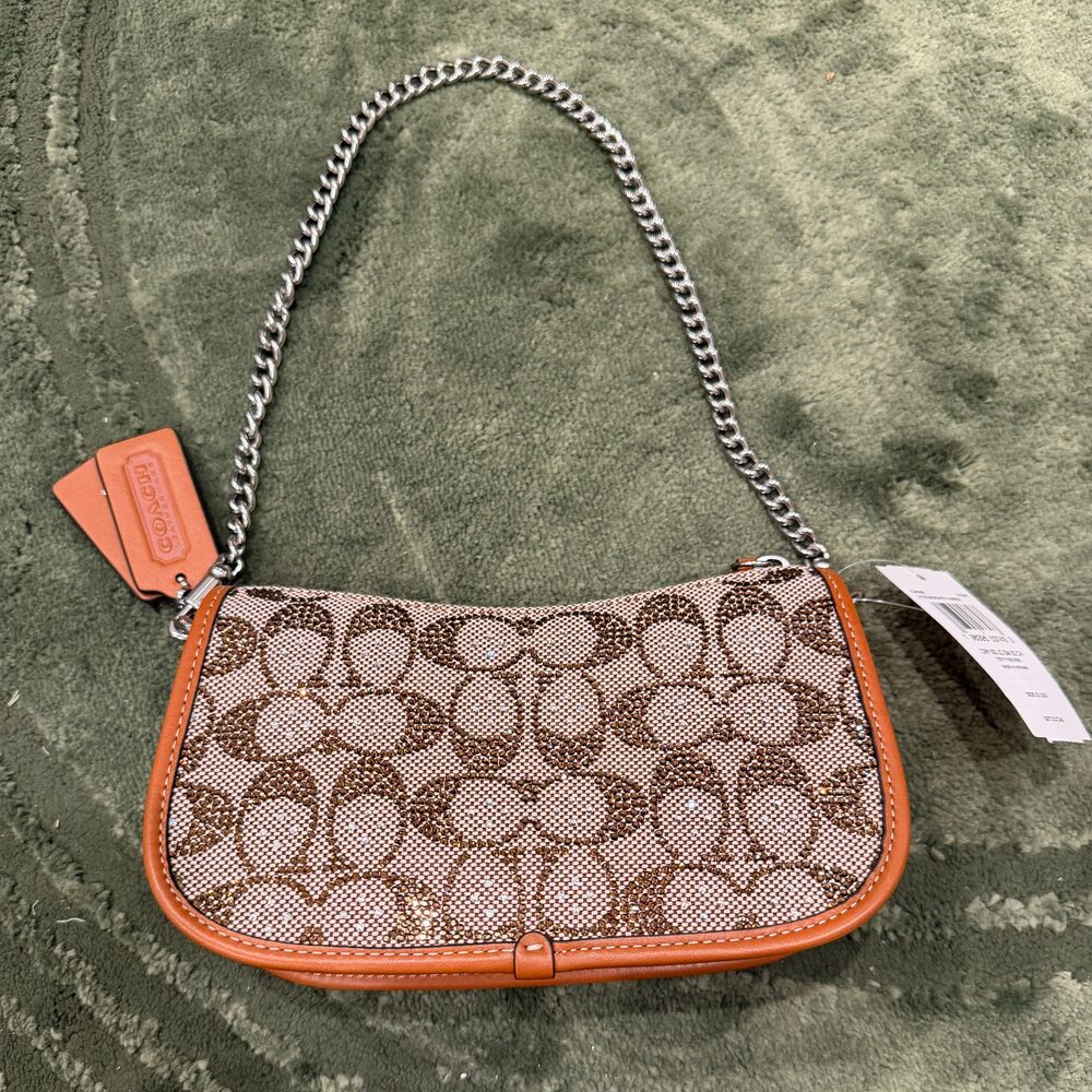 Coach Crystal Swinger 20 in Jacquard Signature C's